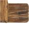 Brown Wood Handmade Live Edge Lake Sign 3 Hanger Wall Hook with Metal Accents